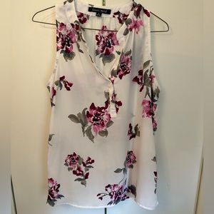 Sweet Rain Floral Sleeveless Blouse
